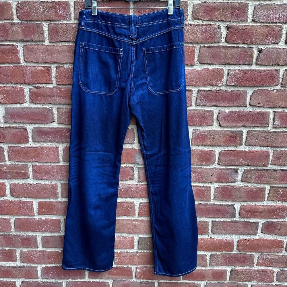 Free People X We The Free Wide Leg Patch Pocket Jeans Sz 28 NEW - Picture 7 of 10